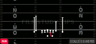 HB Draw — Run play diagram