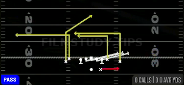 HB Slip Screen — Pass play diagram