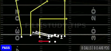 HB Slip Screen — Pass play diagram