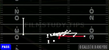 WR Mid Screen — Pass play diagram