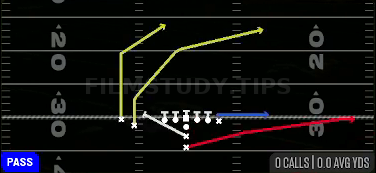 PA Sprint HB Flat — Pass play diagram