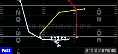MTN PA Counter — Pass play diagram
