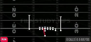 HB Zone WK — Run play diagram