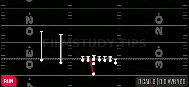 HB Zone WK — Run play diagram