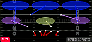 DT Mike Loop 3 — Blitz play diagram