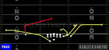 Spacing Switch — Pass play diagram