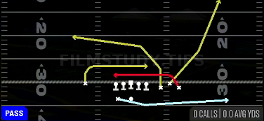 MTN Mesh Swing — Pass play diagram