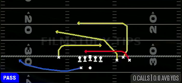 Mesh Drive — Pass play diagram