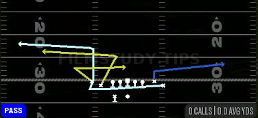 MTN Bunch Whip Smash — Pass play diagram