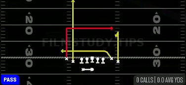 PA Dagger — Pass play diagram