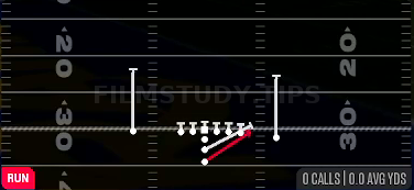 HB Stretch — Run play diagram
