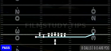 Jet Touch Pass FK HB — Pass play diagram