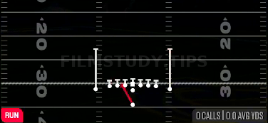 HB Zone WK — Run play diagram