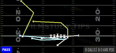 Cheat PA Boot LT Flat — Pass play diagram