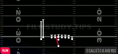 HB Zone WK — Run play diagram