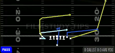 MTN Drive Shake — Pass play diagram