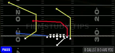 PA Roll LT — Pass play diagram
