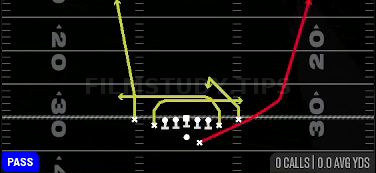 Mesh Spot — Pass play diagram