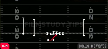 HB Base — Run play diagram