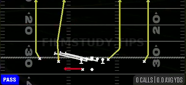 HB Slip Screen — Pass play diagram