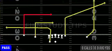 Salem Y Corner — Pass play diagram