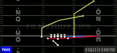 PA Boot Slide — Pass play diagram