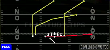 PA Boot Slide — Pass play diagram