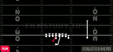 Fake HB Zone QB Boot LT — Run play diagram
