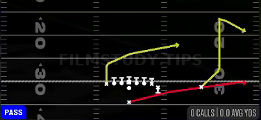 PA Sprint HB Flat — Pass play diagram