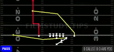 PA Boot X Shot — Pass play diagram