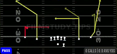 Hook — Pass play diagram