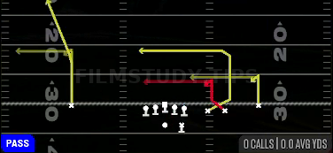 H Replace — Pass play diagram
