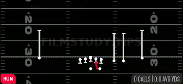 HB Mid Draw — Run play diagram