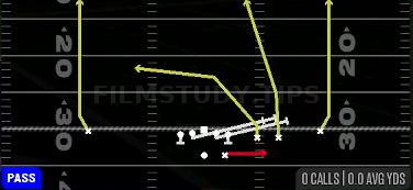 HB Slip Screen — Pass play diagram