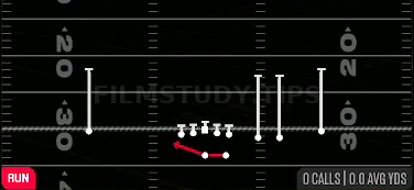 HB Sweep — Run play diagram