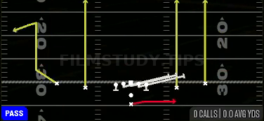 HB Slip Screen — Pass play diagram