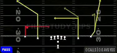 RNS Hook — Pass play diagram