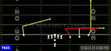 Double Out — Pass play diagram