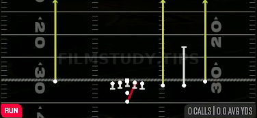 HB Draw — Run play diagram