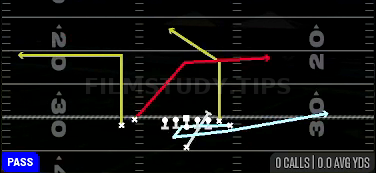 PA Counter Str — Pass play diagram