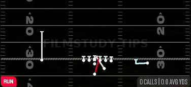 HB Iso — Run play diagram