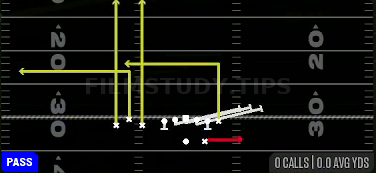 HB Slip Screen — Pass play diagram