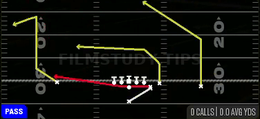 PA Boot Slide — Pass play diagram