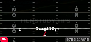 HB Counter — Run play diagram