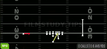 Blast Alert X Smoke — RPO play diagram