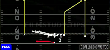 HB Slip Screen — Pass play diagram