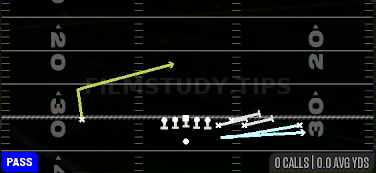 MTN WR Swing — Pass play diagram