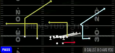 HB Slip Screen — Pass play diagram
