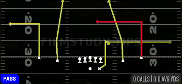 HB Option — Pass play diagram