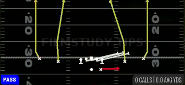 HB Slip Screen — Pass play diagram